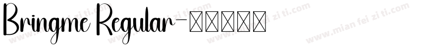 Bringme Regular字体转换